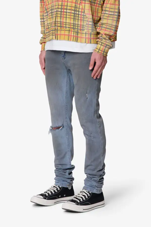 Oil Ruched Skinny Jeans