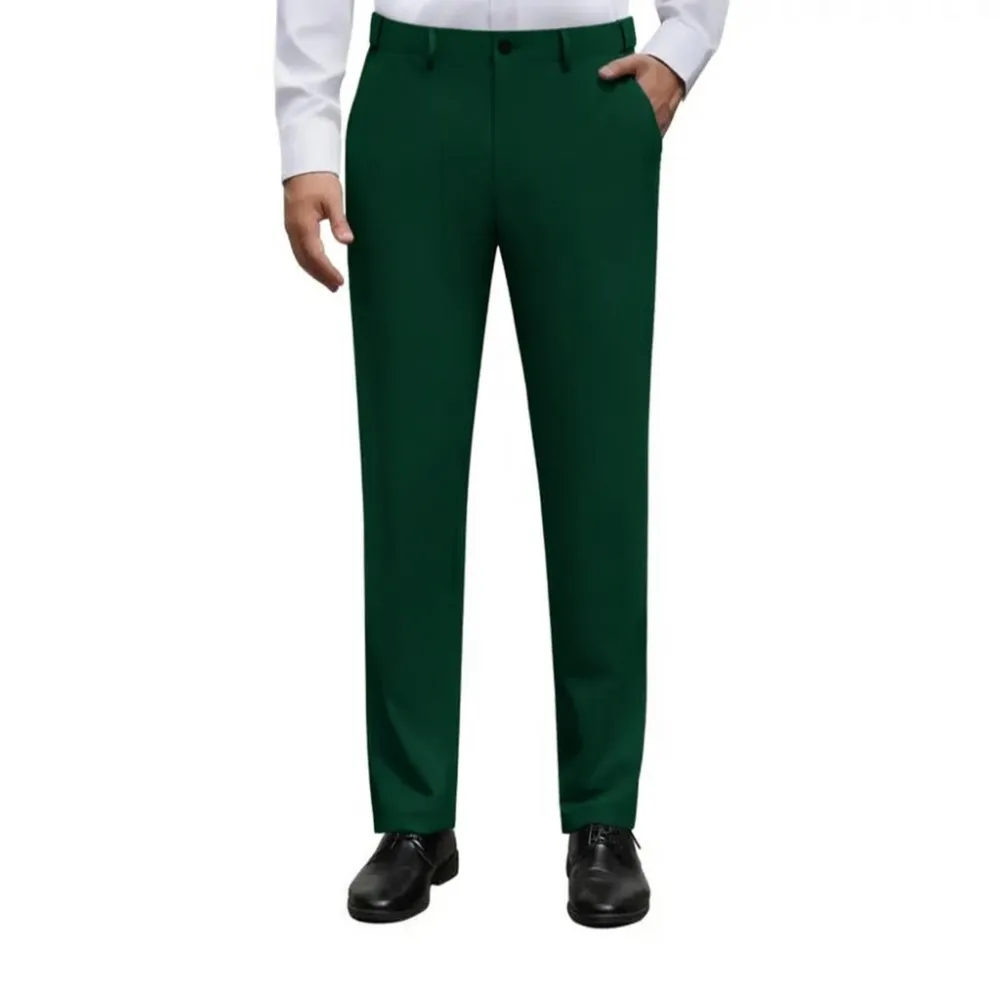Men's Stretch Dress Pants Wrinkle-Free Golf Pants