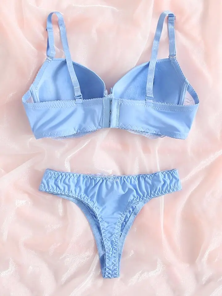 Push-Up Lace Bra And Panty Set