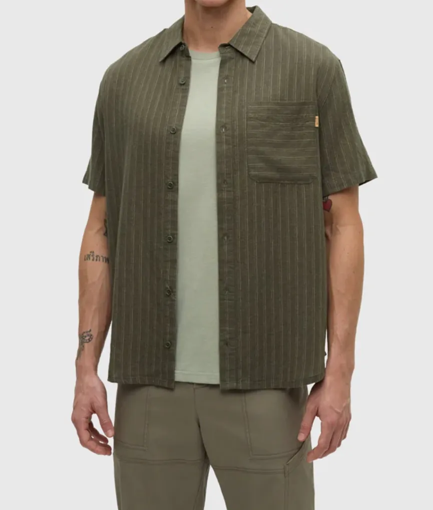 Double Stripe Men's Woven Shirt