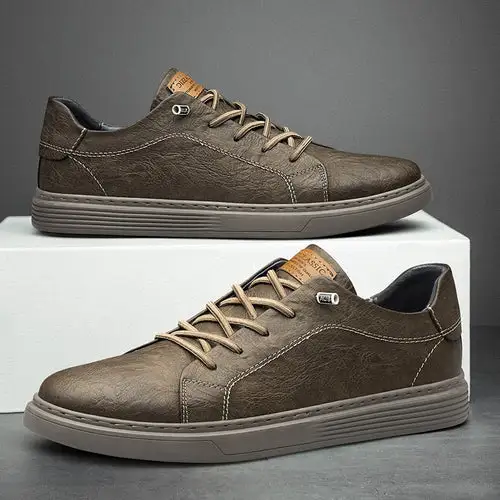 Lace Leather Oxford Shoes