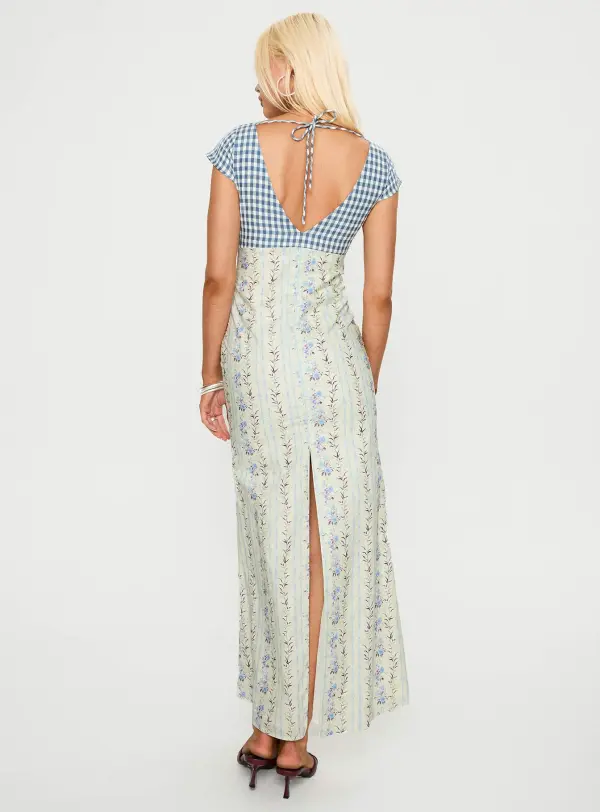 Soft Maxi Tie Back Maxi Dress