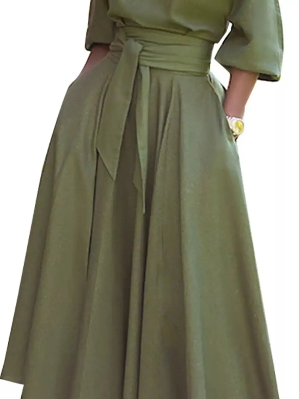 Tie Waist Dress Casual
