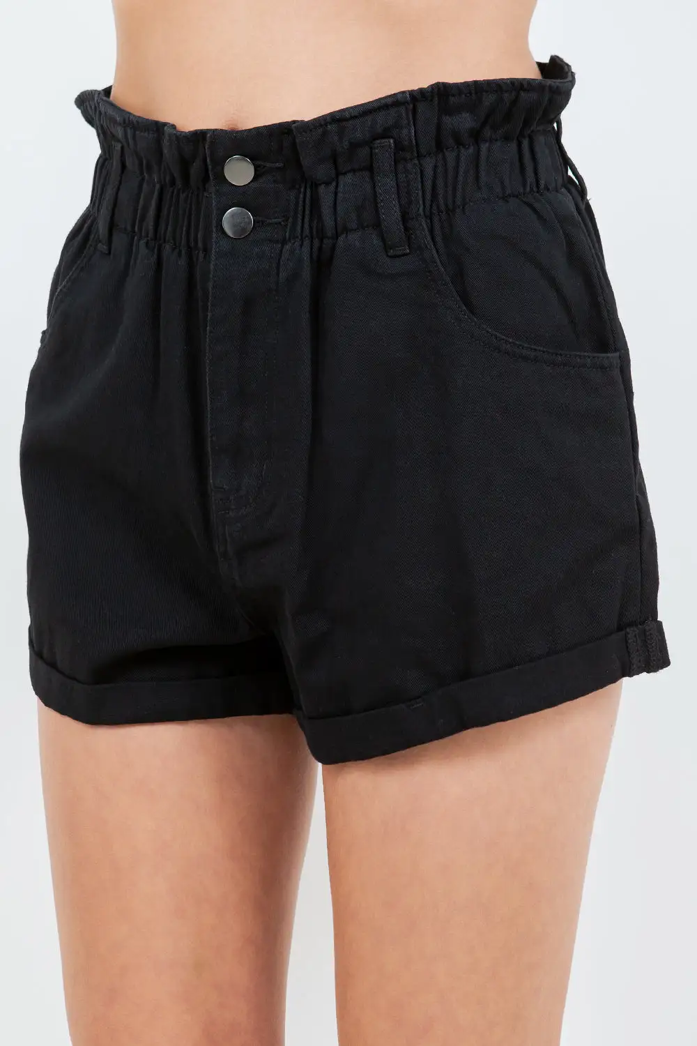 Bazi High Waist Paper Shorts Bag