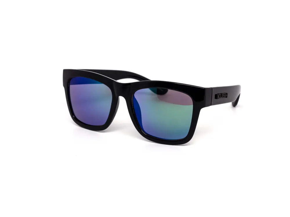 12-Pack All-Black Chunky Mirror Sunglasses