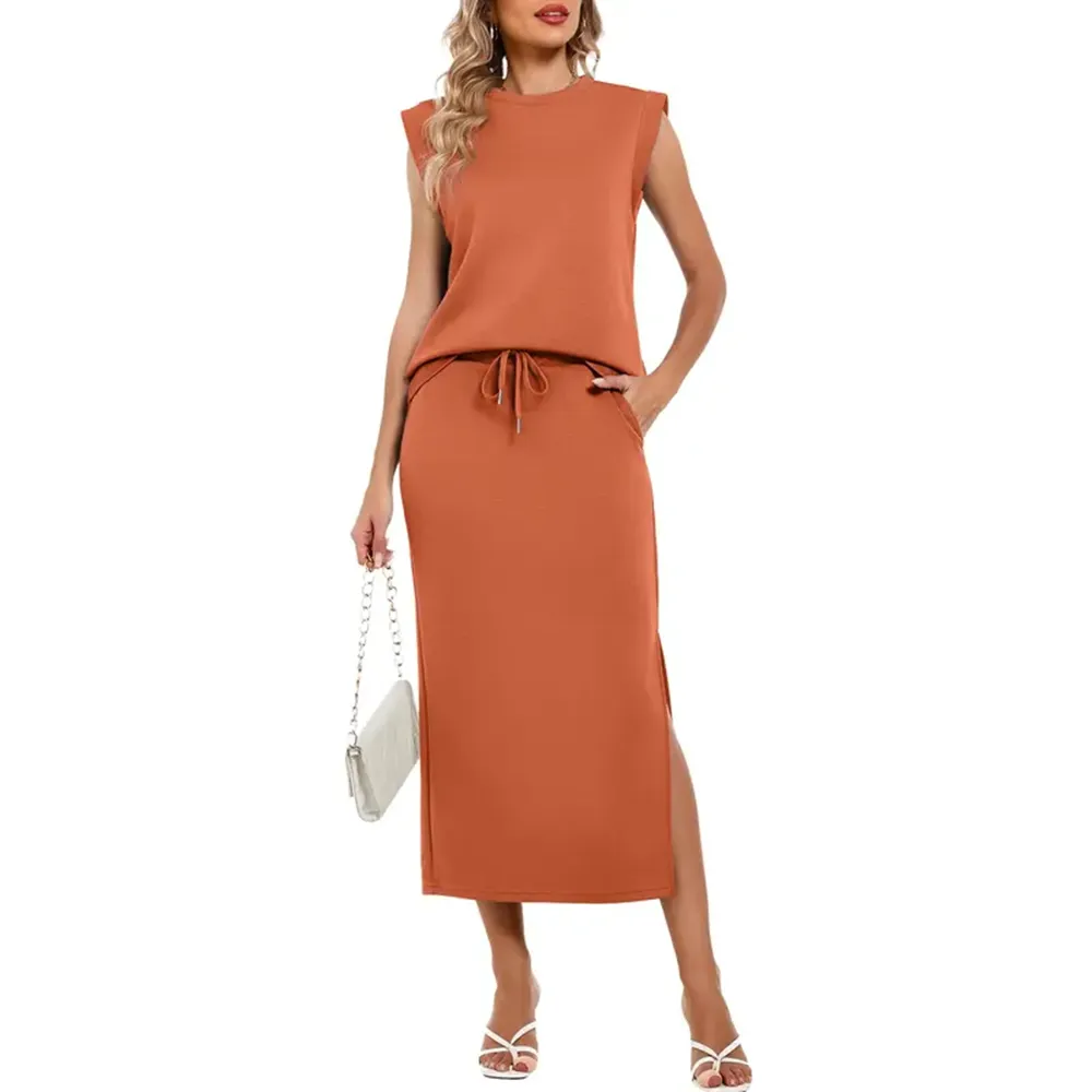 Women's 2-Piece Fitted Basic Outfits