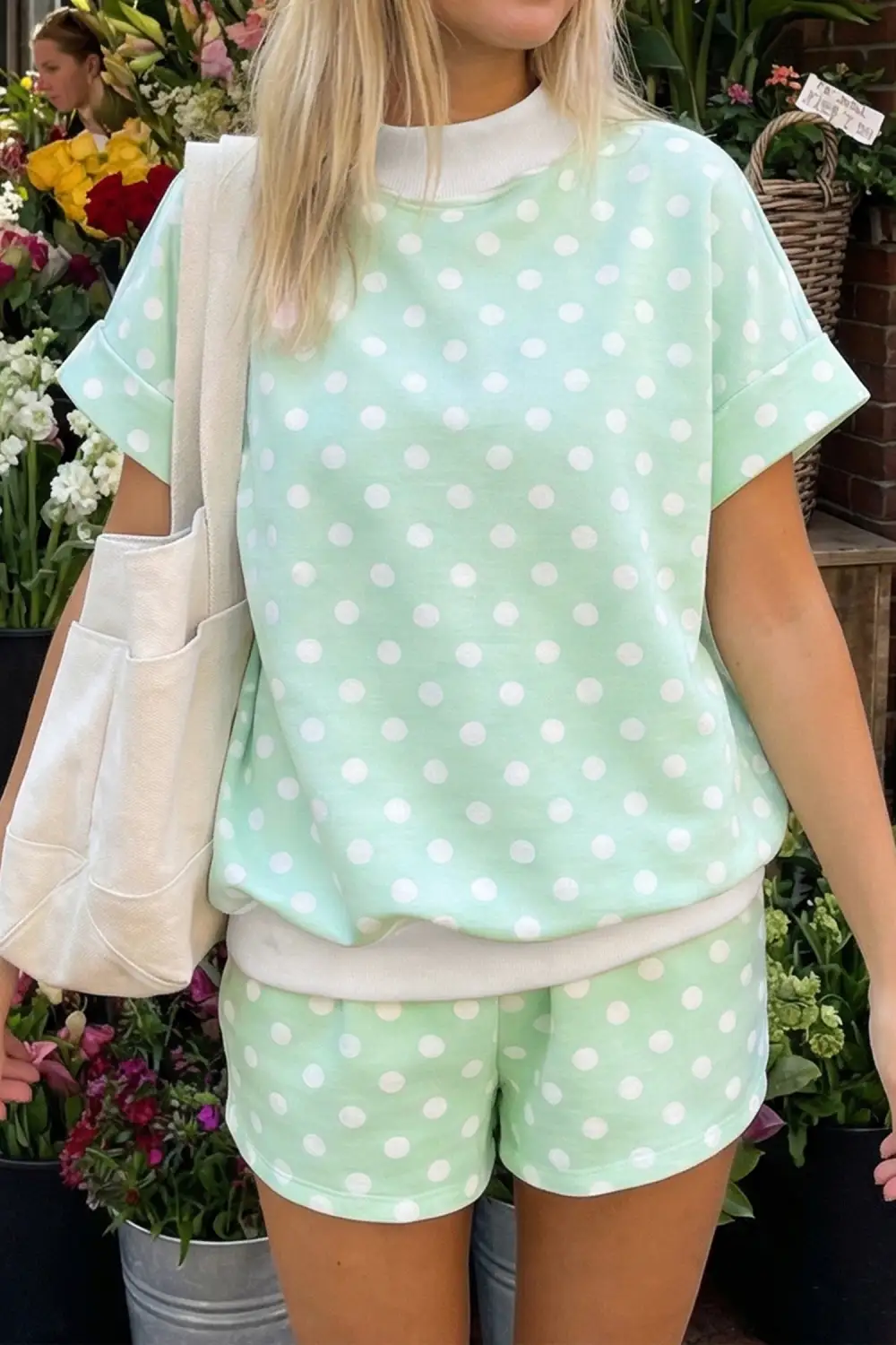 Print Relaxed Shorts Lounge Set Comfort