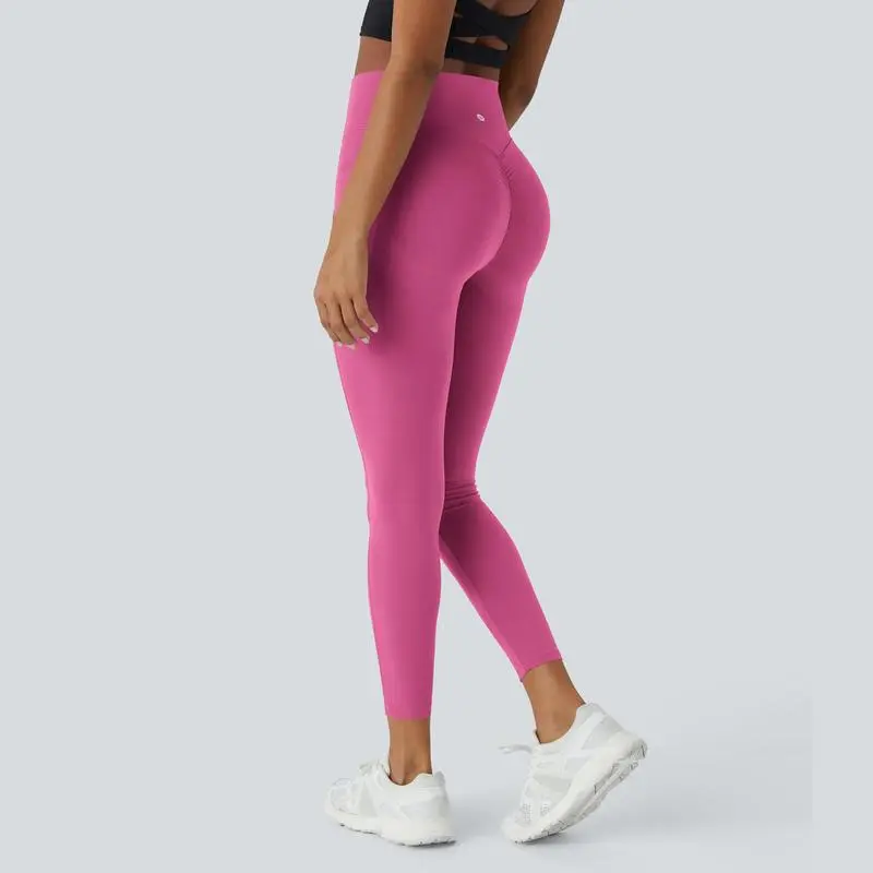 Women’s SoCinched High Waisted Scrunch Butt Lifting Workout Leggings with Tummy Control & Pockets – Yoga & Gym Pants for Spring