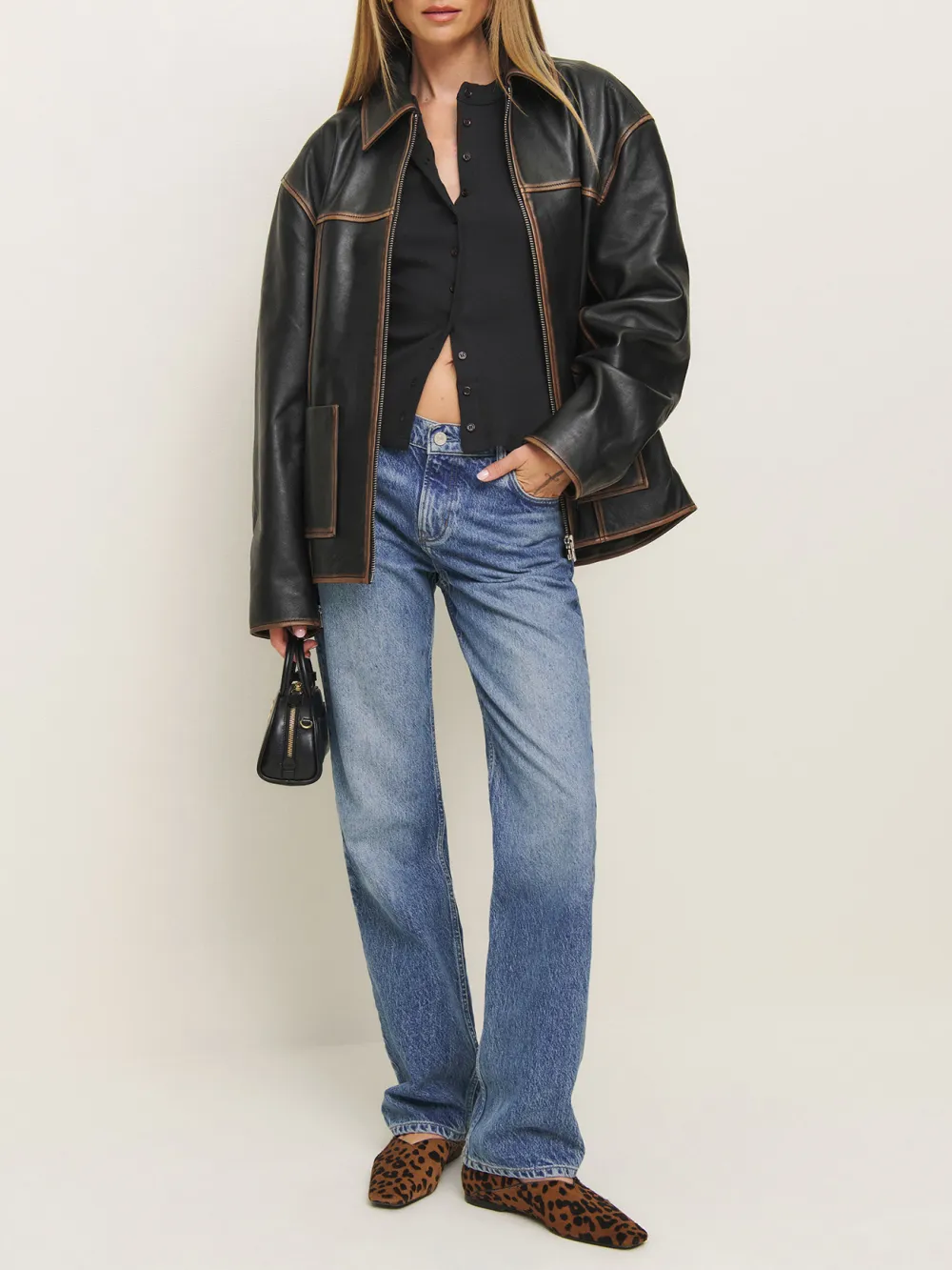 Button Front Knit Crop Top