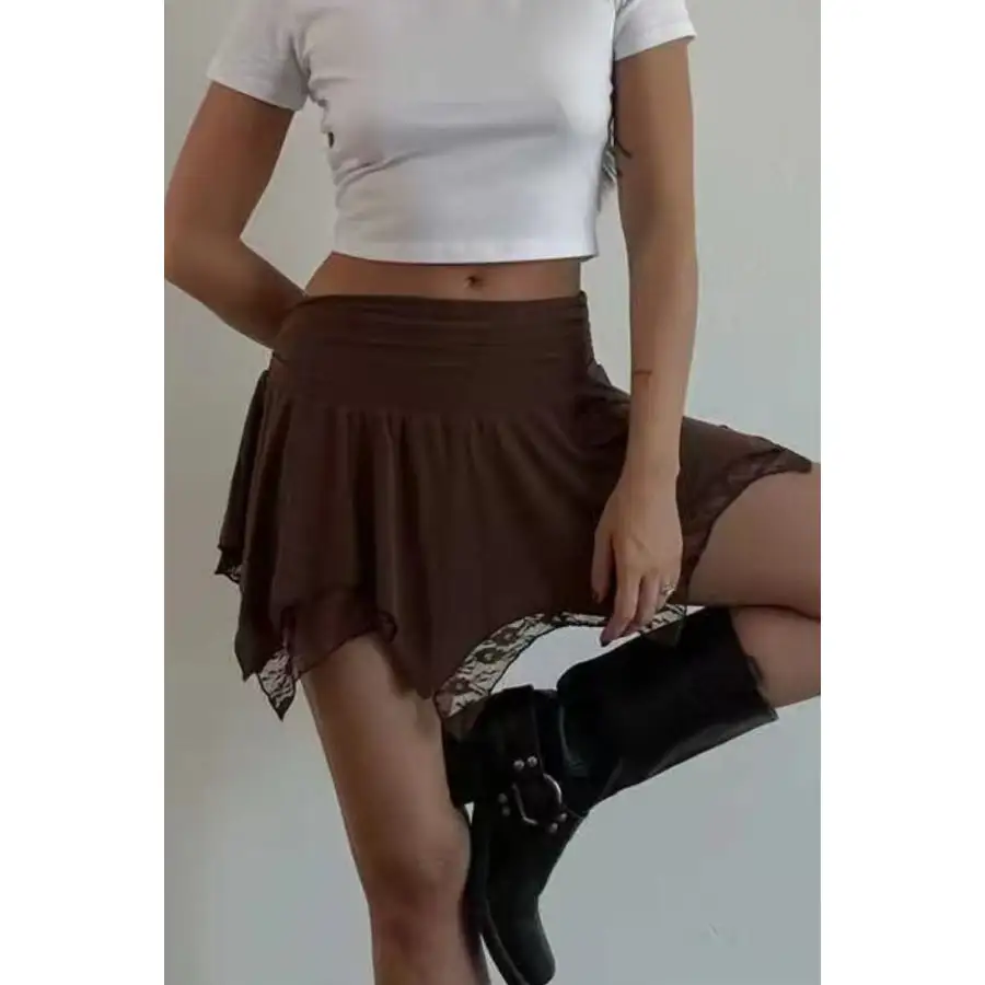 Lace Mini Skirt