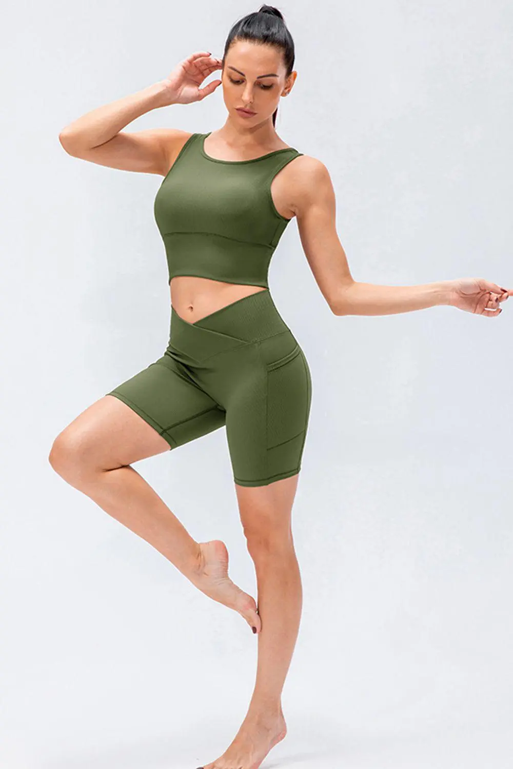 Slim Fit Waistband Sports Shorts