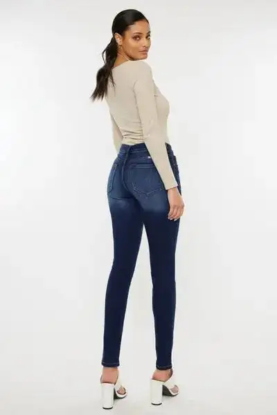 Soft Mid Rise Skinny Denim Jeans