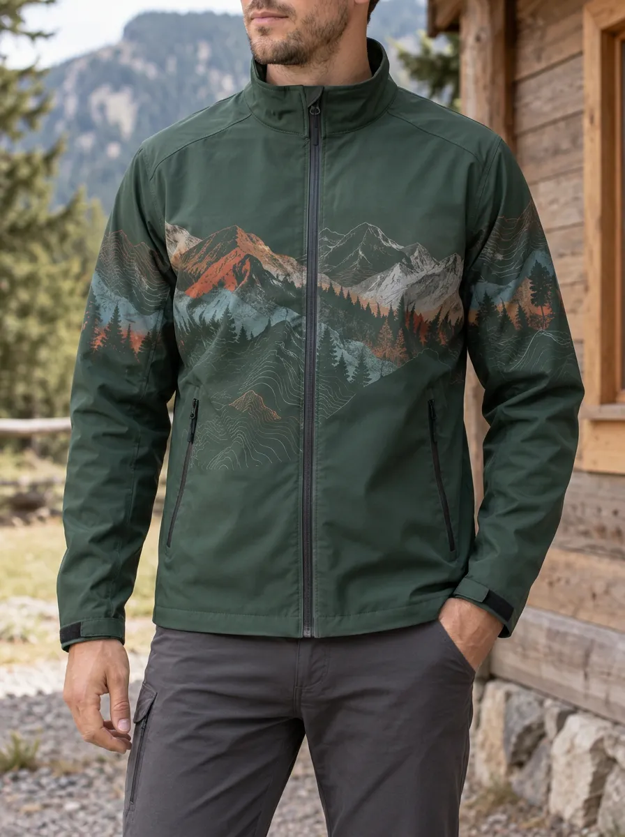 Men's Outdoor Hiking Mountain Forest Rugged Summit Jacket
