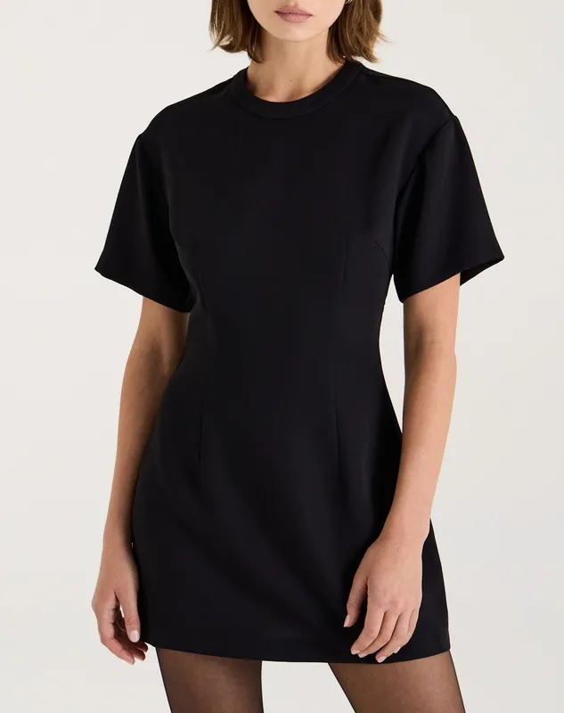 Black Tailored Mini Dress