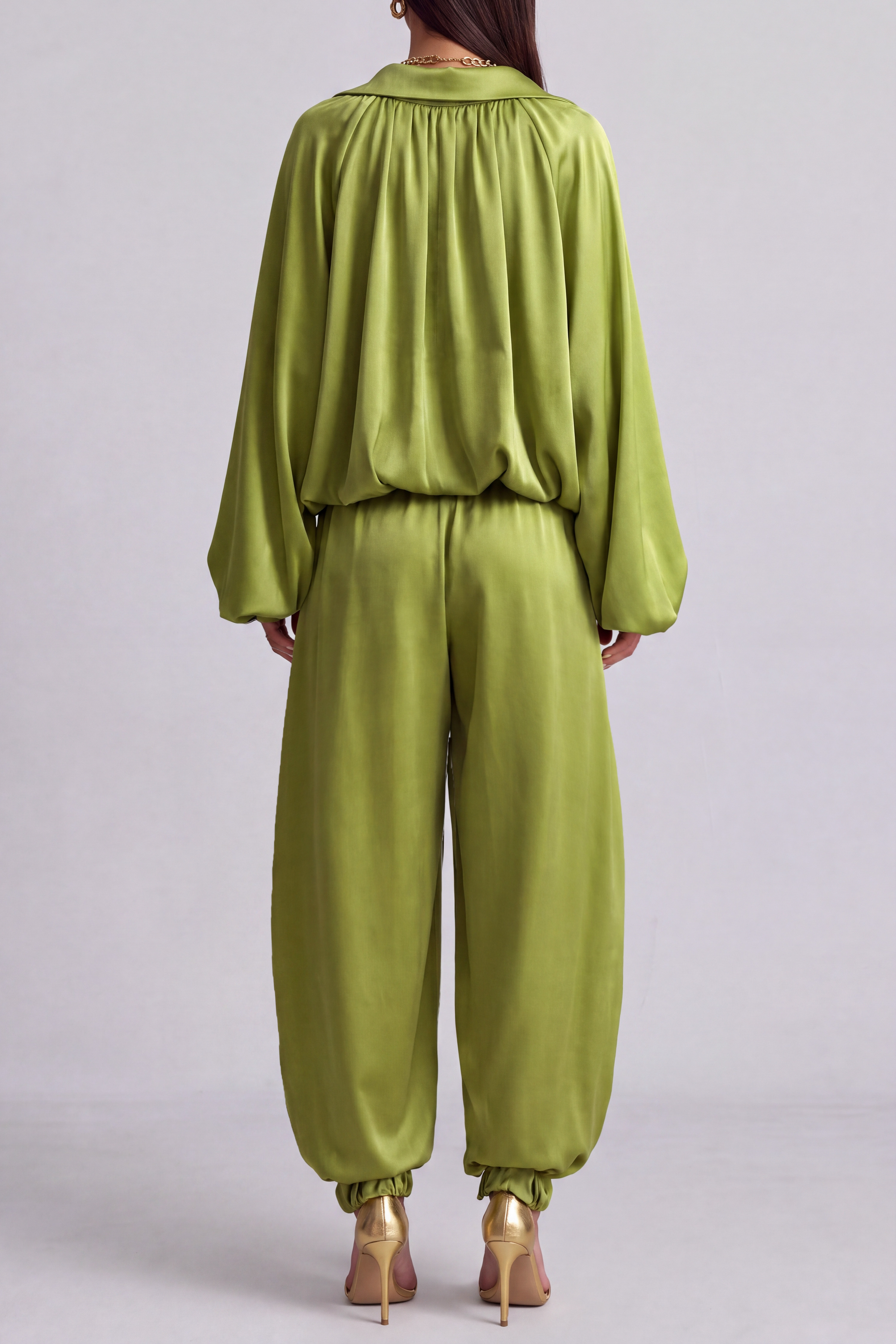 High Neck Matching Pants Set