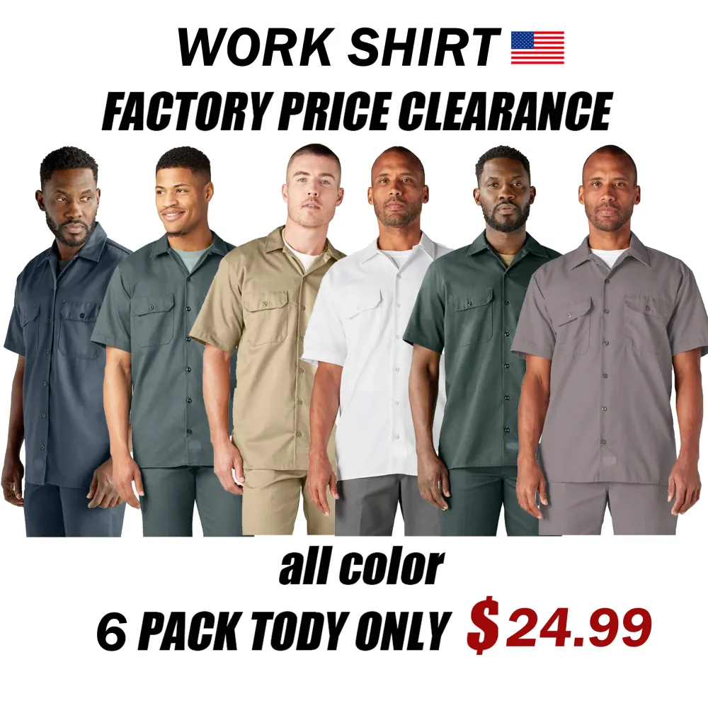 👕 Men’s Short Sleeve Work Shirt – Built for Comfort. Designed for Performance.