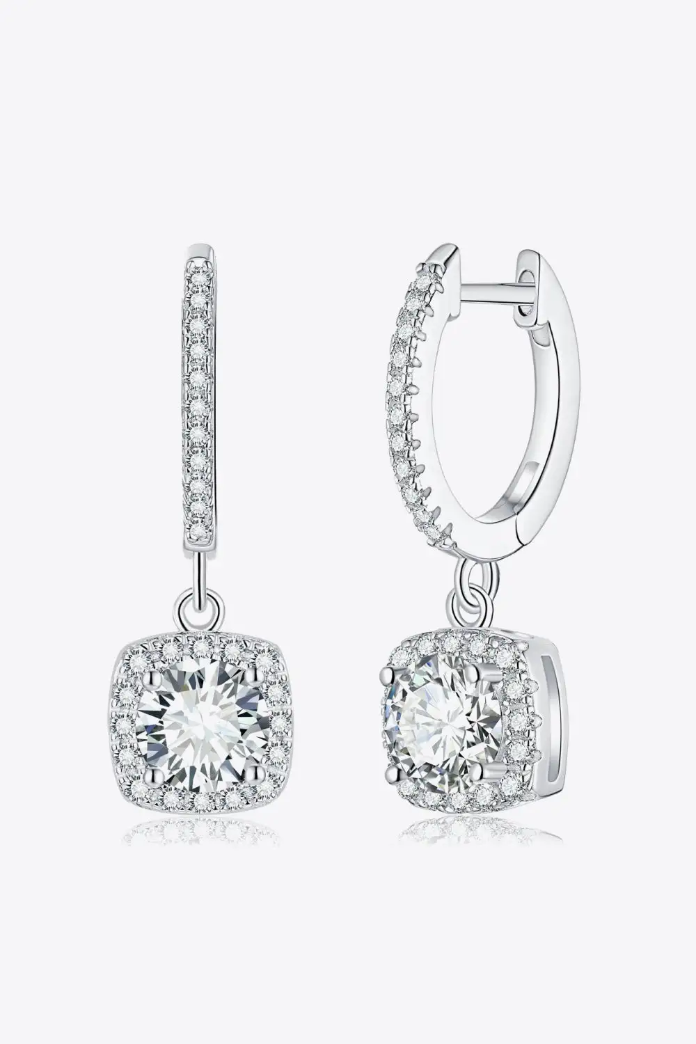 Adored Moissanite  Drop Earrings