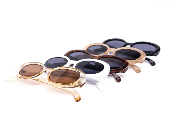12-Pack Oval Assorted Sunglasses