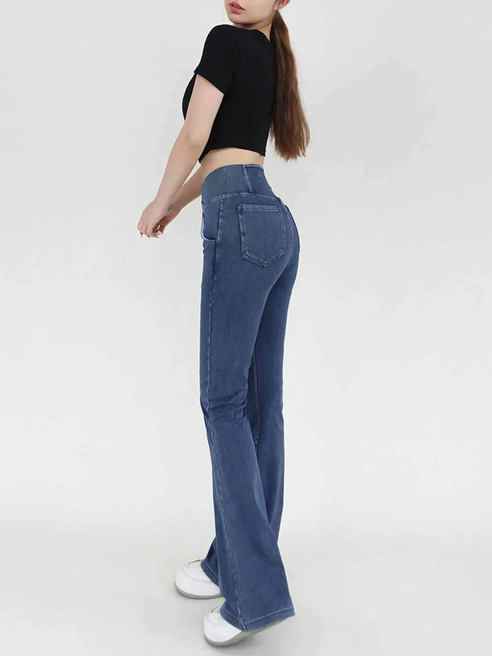 Short Sleeve Balanced Fit Denim Jeans