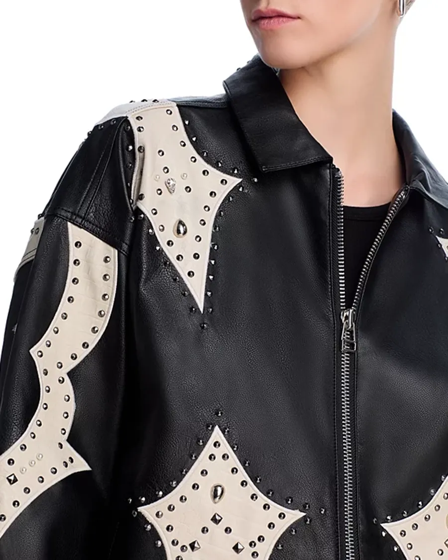 The Zip Faux Croc Jacket