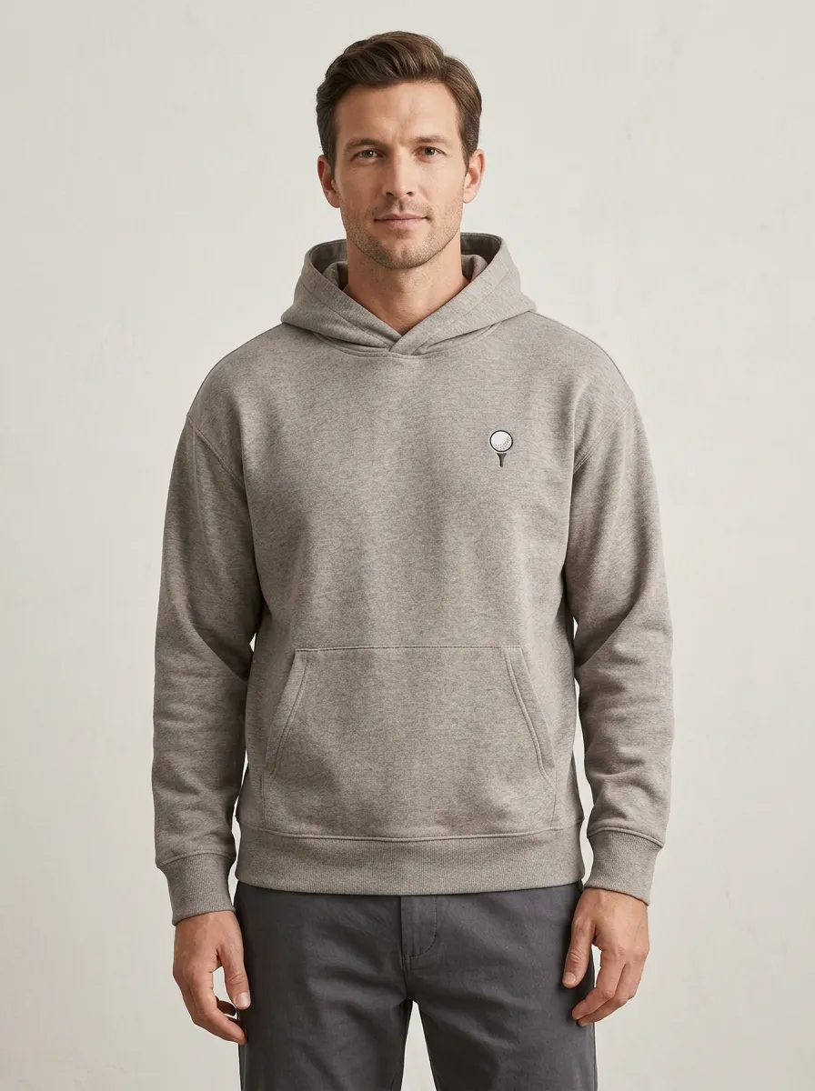 Golf-Ball Ball-On-Tee Golf Casual Hoodie
