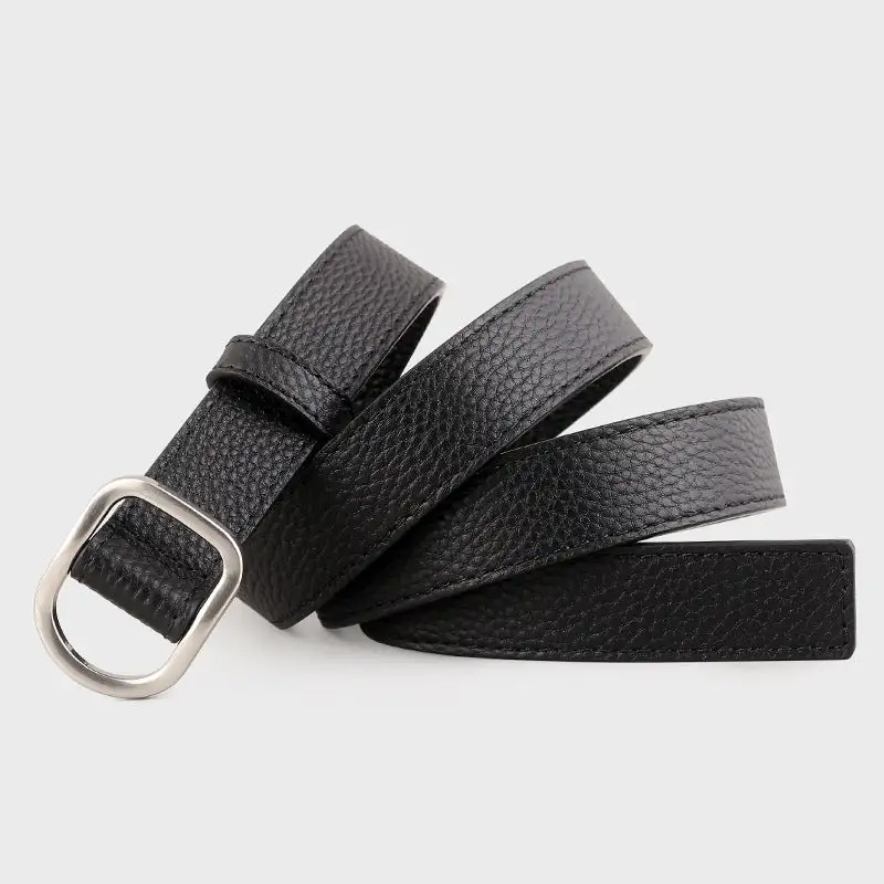 Modern Leather Belt with Buckle