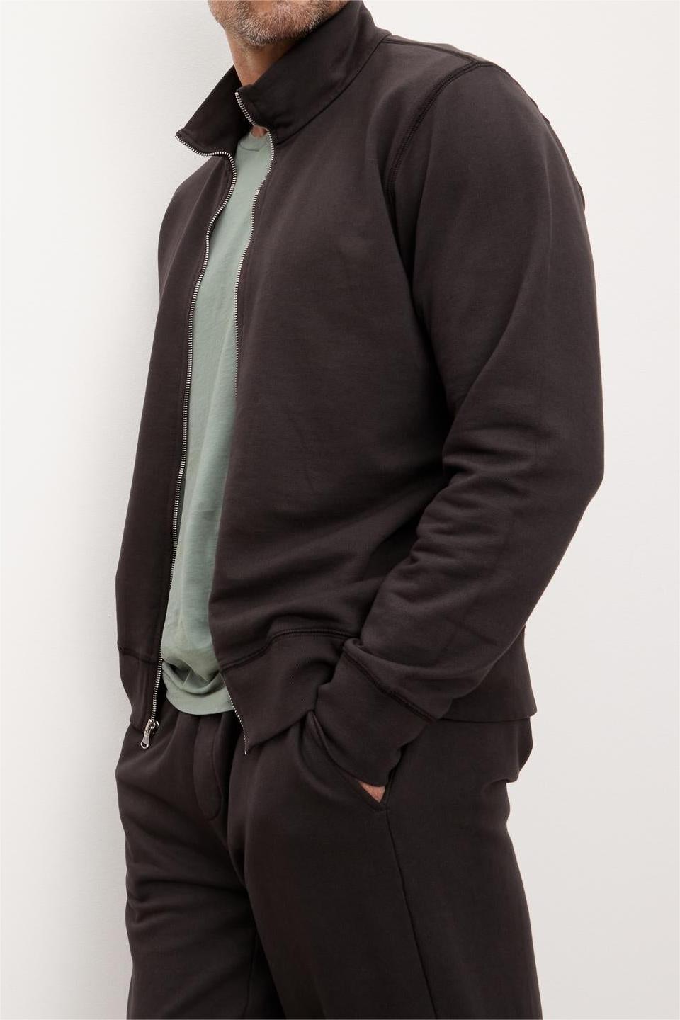 Men's Stylish Half Collar Knit Coat