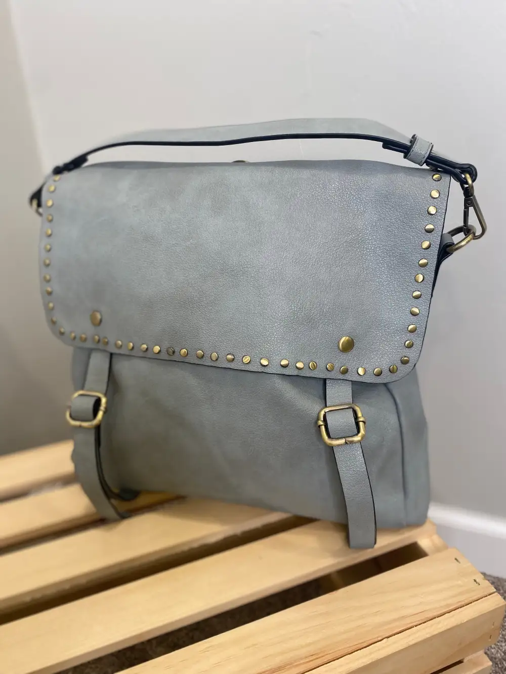 Studded Detail Everyday Casual Backpack