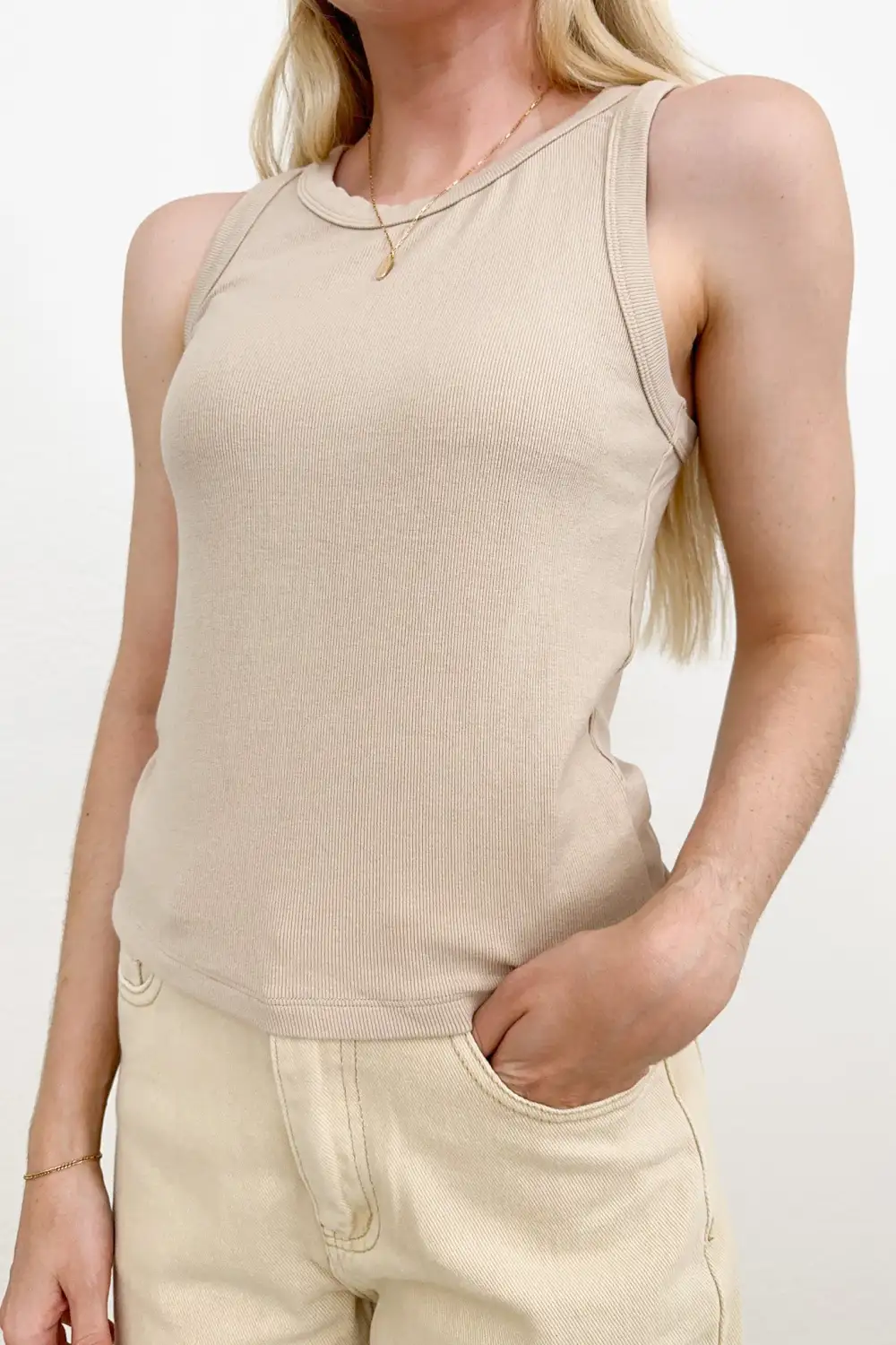 Ribbed Knit Tank Top
