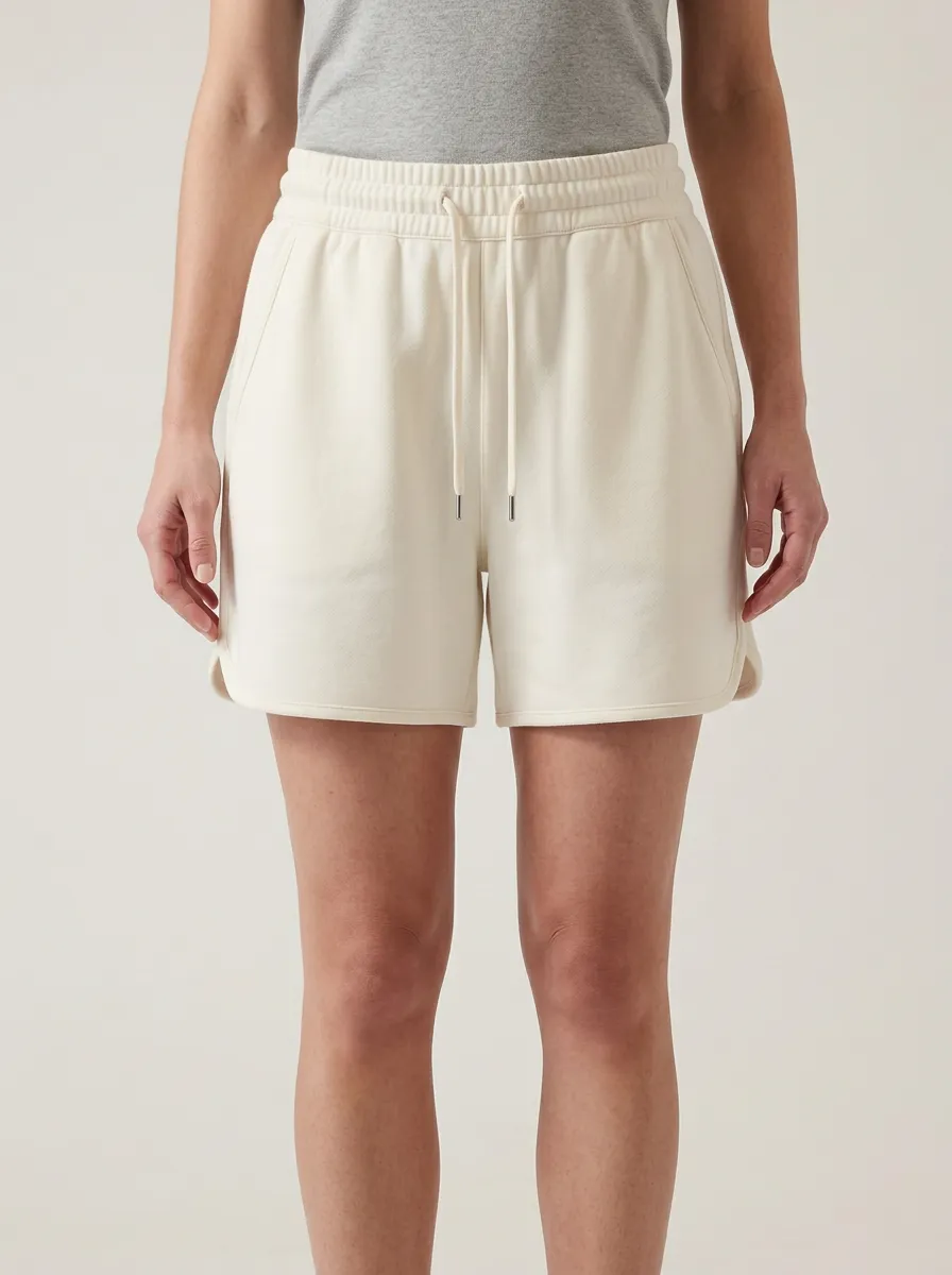 Women's Curved-Hem Minimal Lounge Shorts