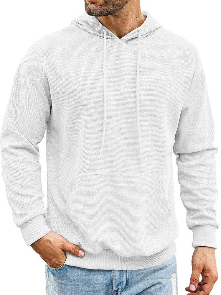 Classic Leisure Waffle Knit Hoodie