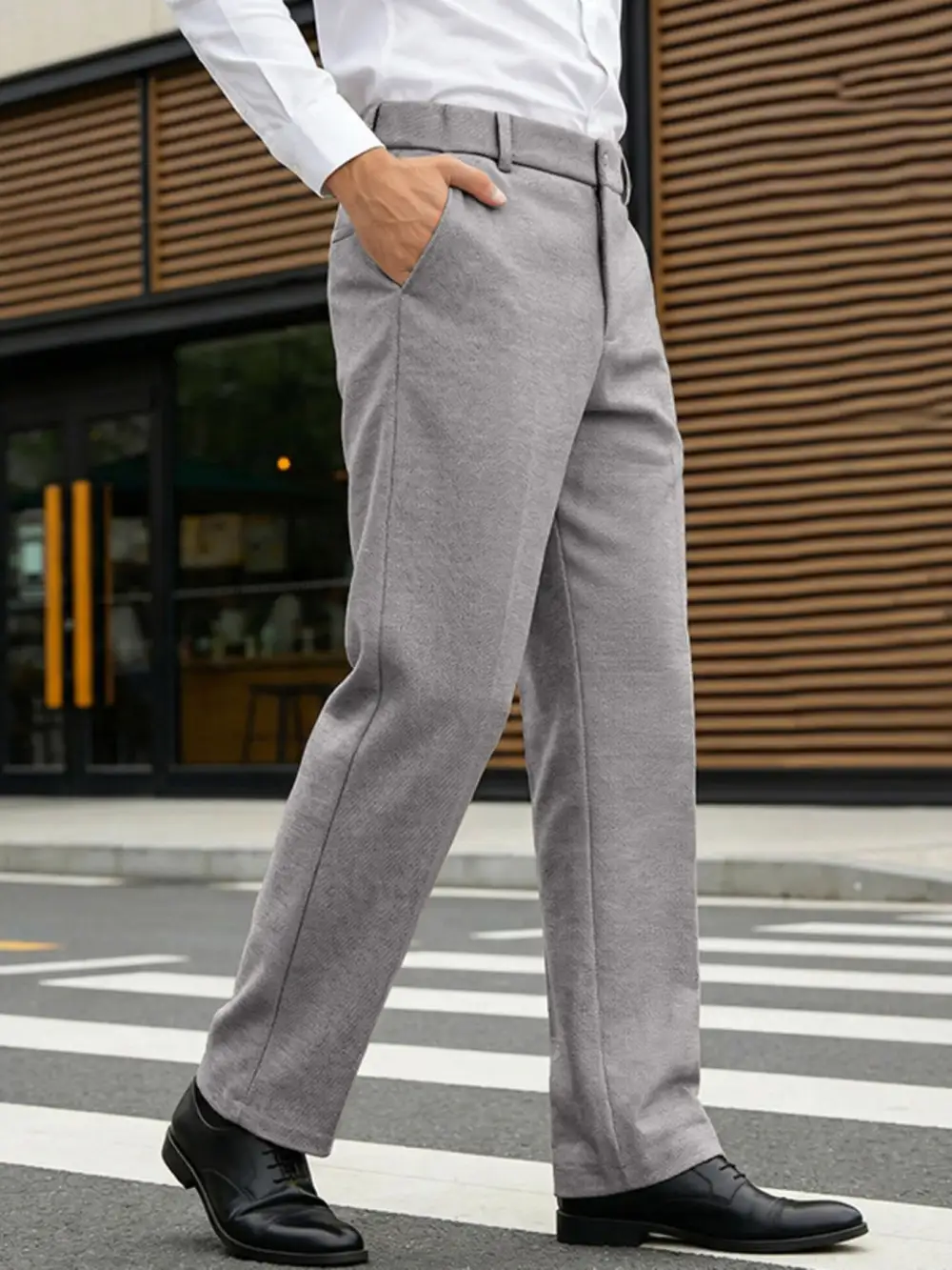 Men's Full Size Classic Fit Dress Pants Plus