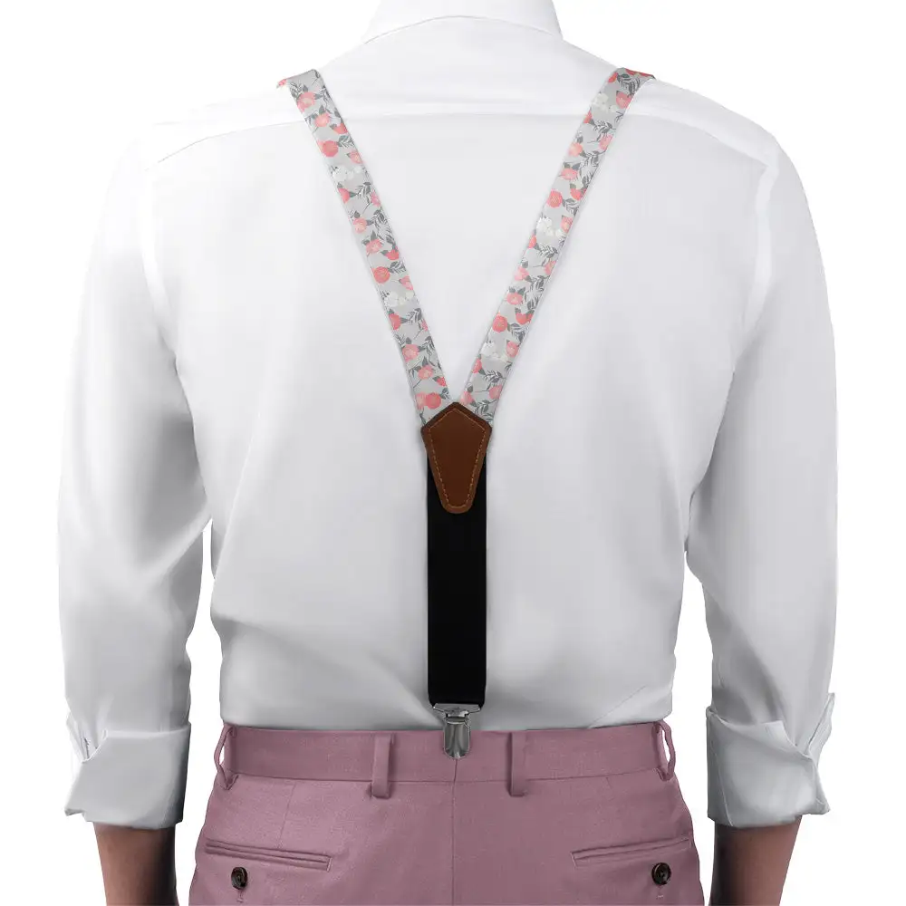 Valencia Floral Pattern Suspenders