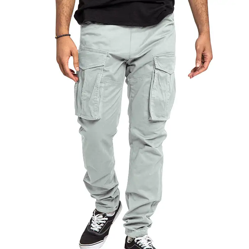 Men's Utilitarian Cargo Pants Pockets Leg