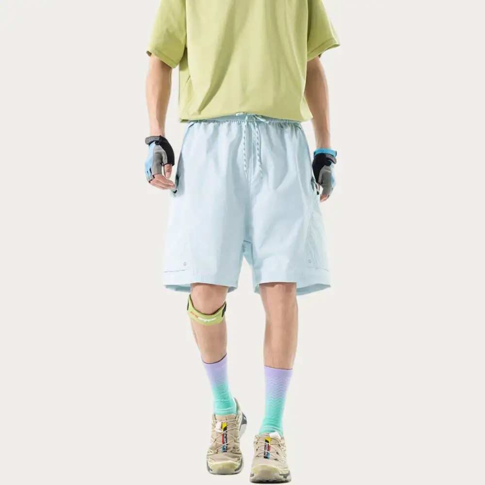Refined Drawstring Side-Pocket Lightweight Men's Athletic Shorts
