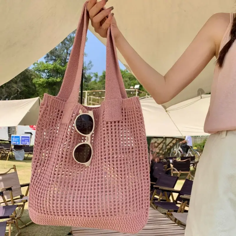 Crochet Tote Bag Niche Knitted Bag