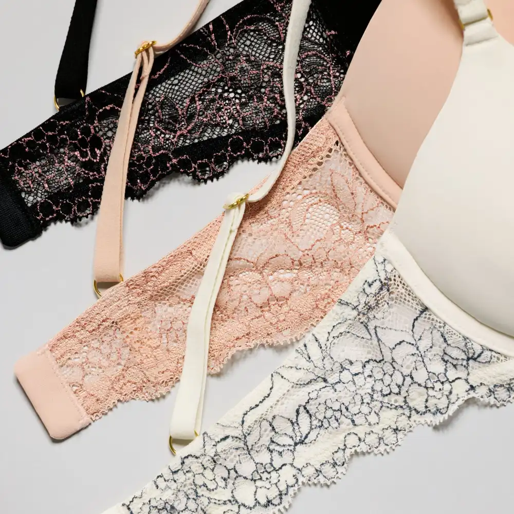 Smooth Lace Lift Up Bra Ecru Two-Tone