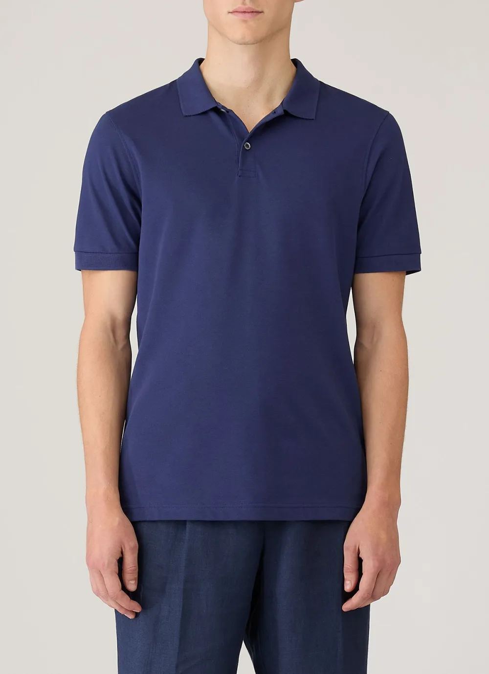 Polished Everyday Slim Fit Cotton Pique Short Sleeve Polo Shirt