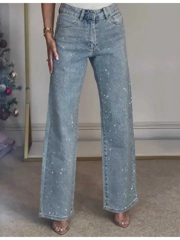 High Rise Statement Denim Jeans