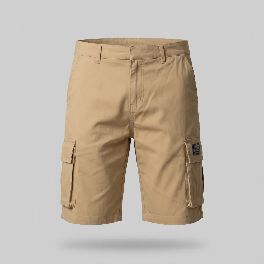 Men's Adventure Utility Cargo Shorts with a Elastic Waist for Casual Styling