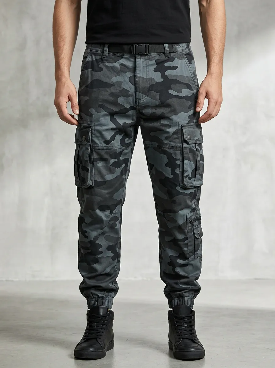 Outdoor-Ready Camouflage Tactical Camouflage Cargo Pants
