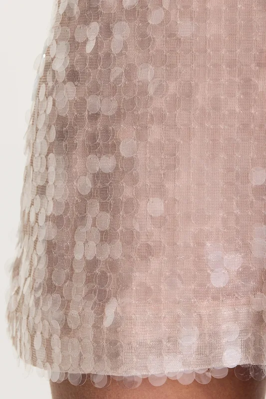 Shimmer Sequin Mini Skirt