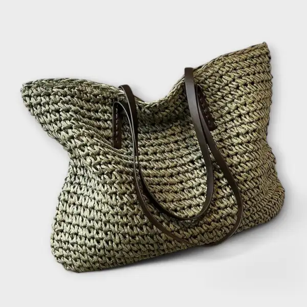 Woven Soft Grain Handbag