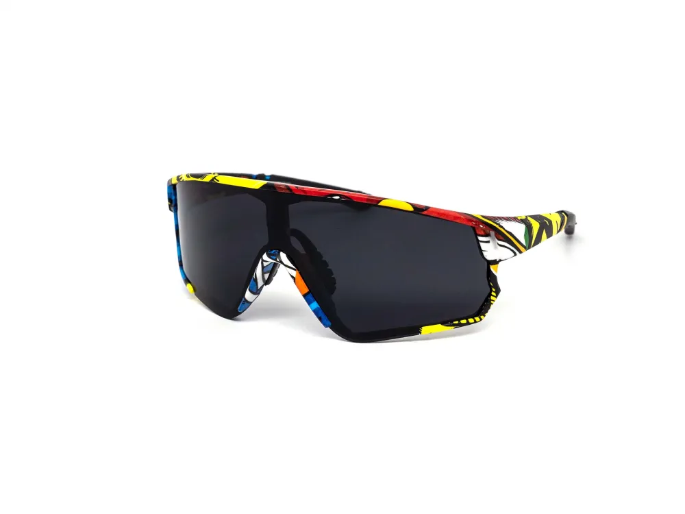 12-Pack Sport Shield Burnt Mirror Sunglasses