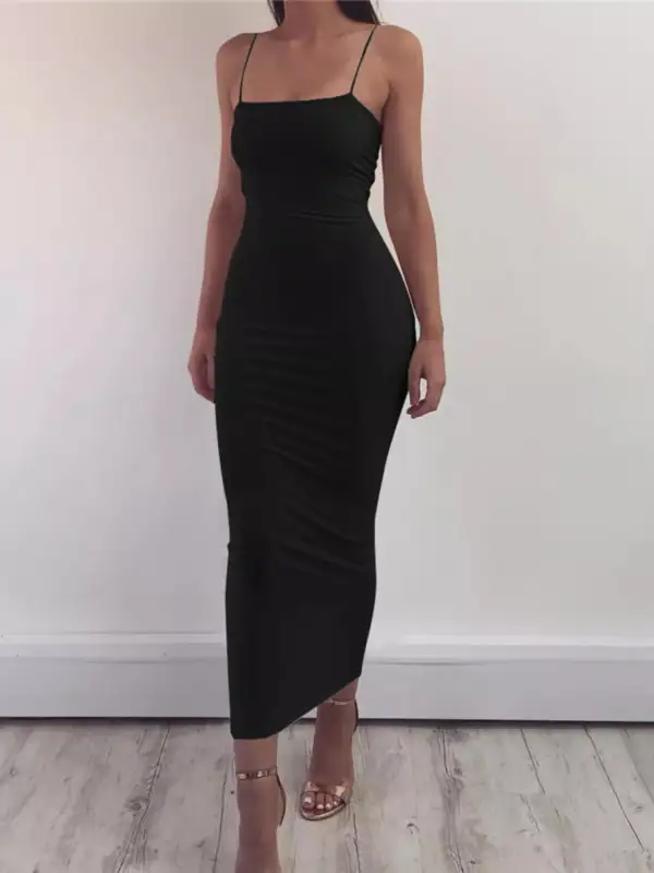 Lightweight Feel Sleeveless Midi Dress