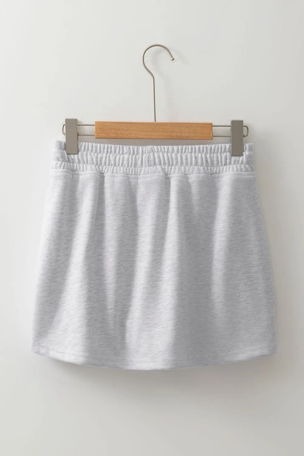 Everyday Drawstring Wrap Front Skirt