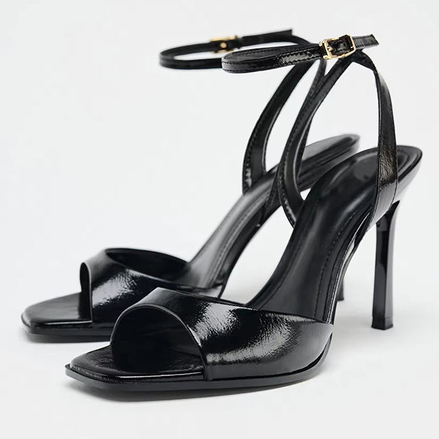 Velmira Square Toe Stiletto Sandals