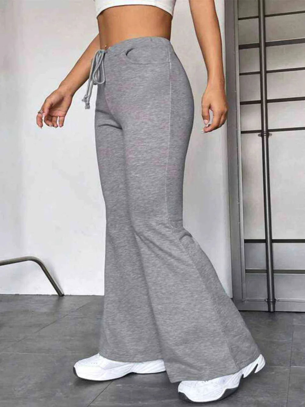 Relaxed Drawstring Pocketed Sweatpants
