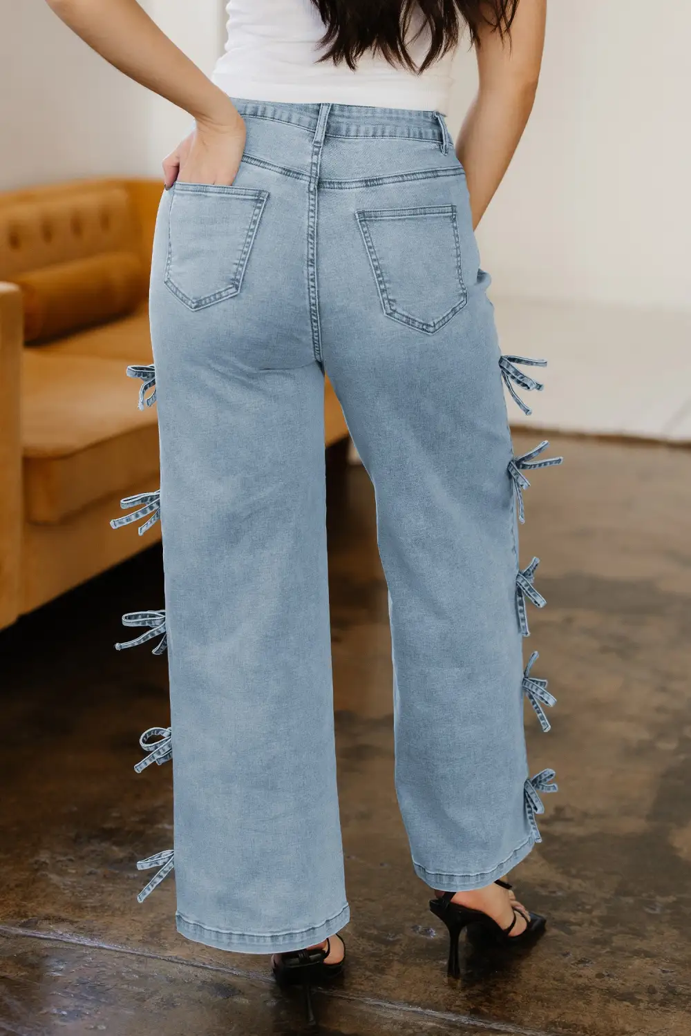 Versatile Straight Leg Denim Jeans