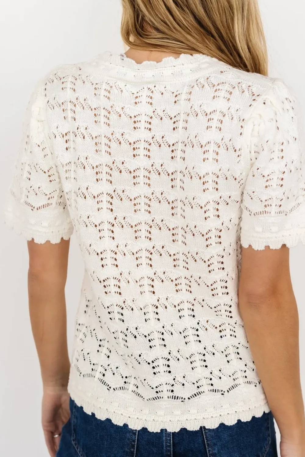 Elegant Temperament Design Sense Hollow Out Shirt